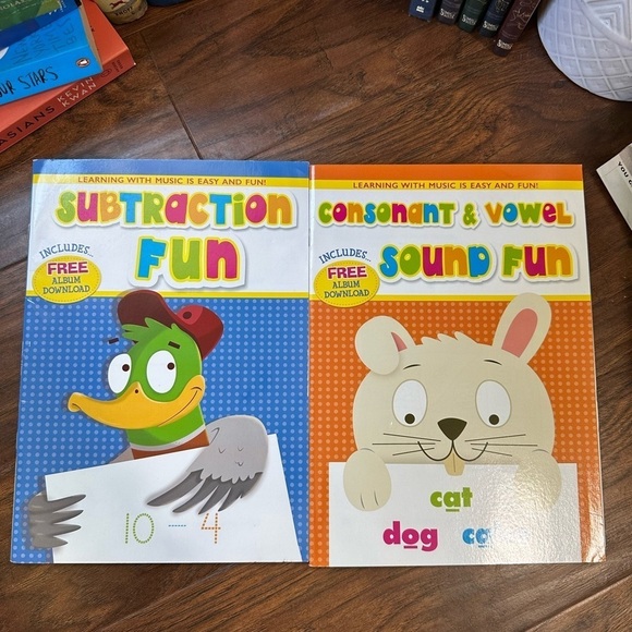 Subtracting & Vowels and Consonants Learning Books - Picture 1 of 4